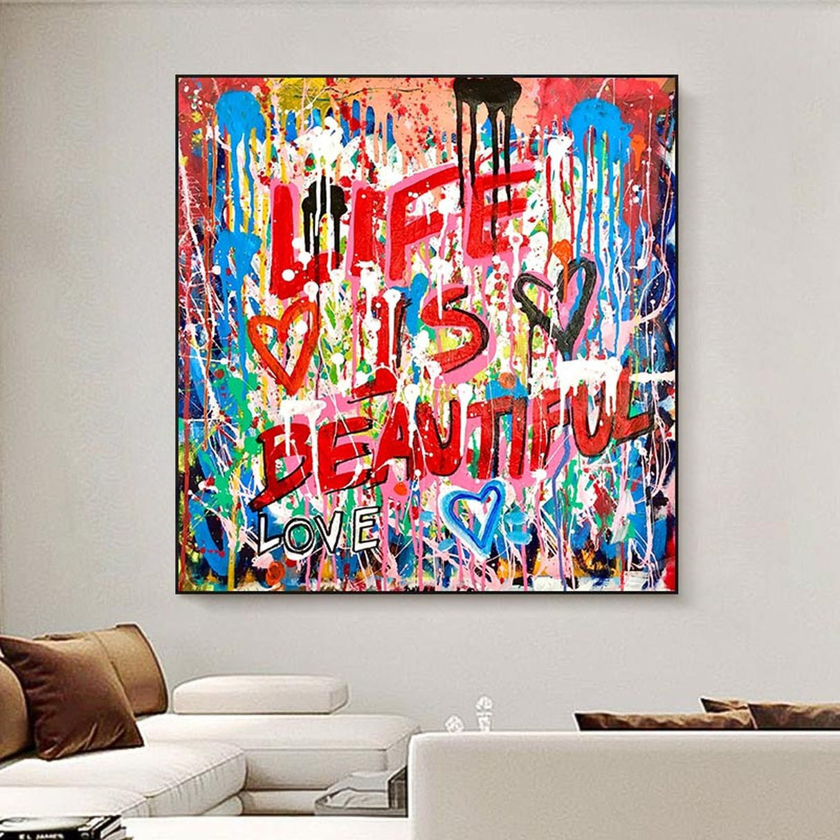 ChandeliersDecor.com-Wall Posters-Graffiti Follow Your Dreams Canvas Wall Art