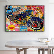 ChandeliersDecor.com-Wall Posters-Graffiti Moto Canvas Wall Art