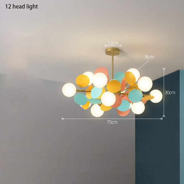 Grape Design Glass Chandelier - Unique & Elegant Lighting-ChandeliersDecor.com