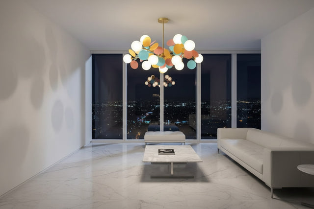 Grape Design Glass Chandelier - Unique & Elegant Lighting-ChandeliersDecor.com
