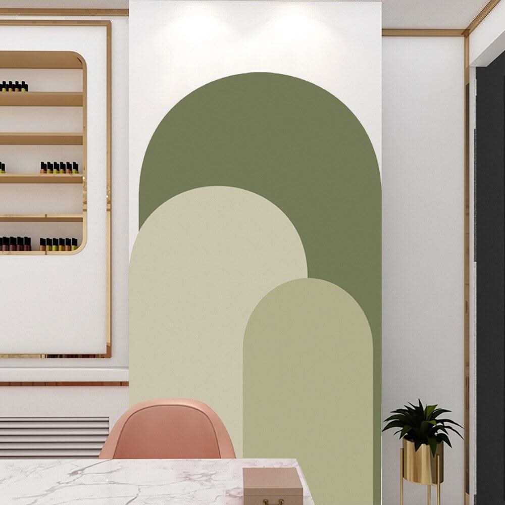 ChandeliersDecor.com-Green Arch Wall Decal - Vibrant Home Decor