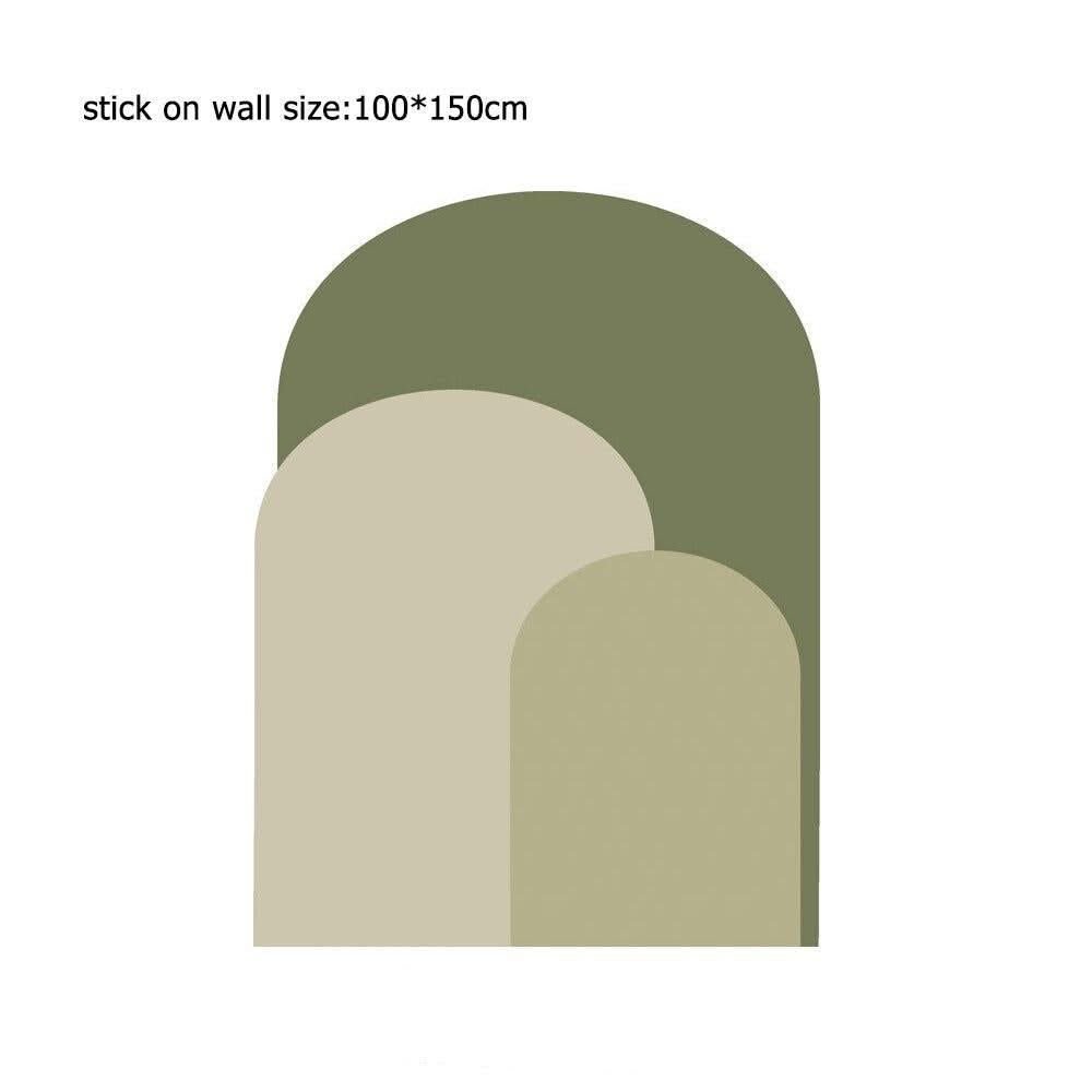 ChandeliersDecor.com-Green Arch Wall Decal - Vibrant Home Decor