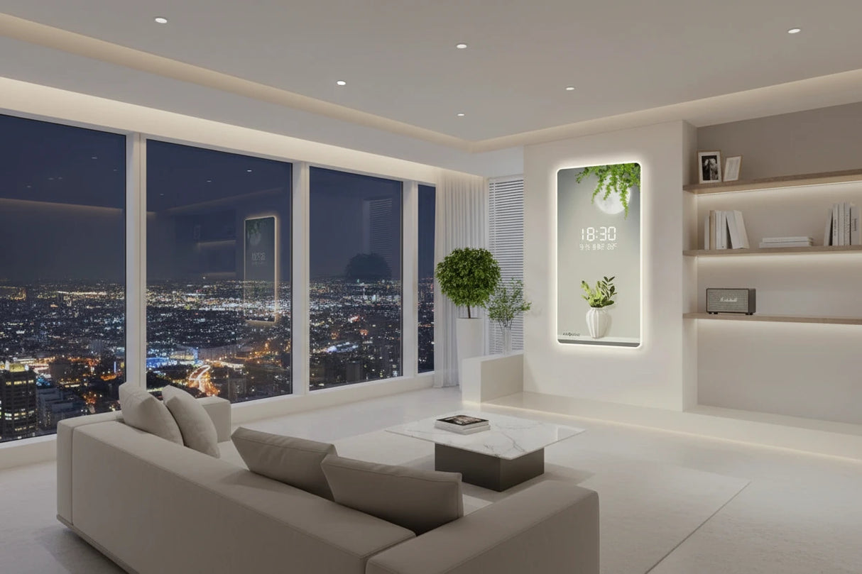 Green Plant Digital Plug-in Electronic Wall Clock-ChandeliersDecor.com