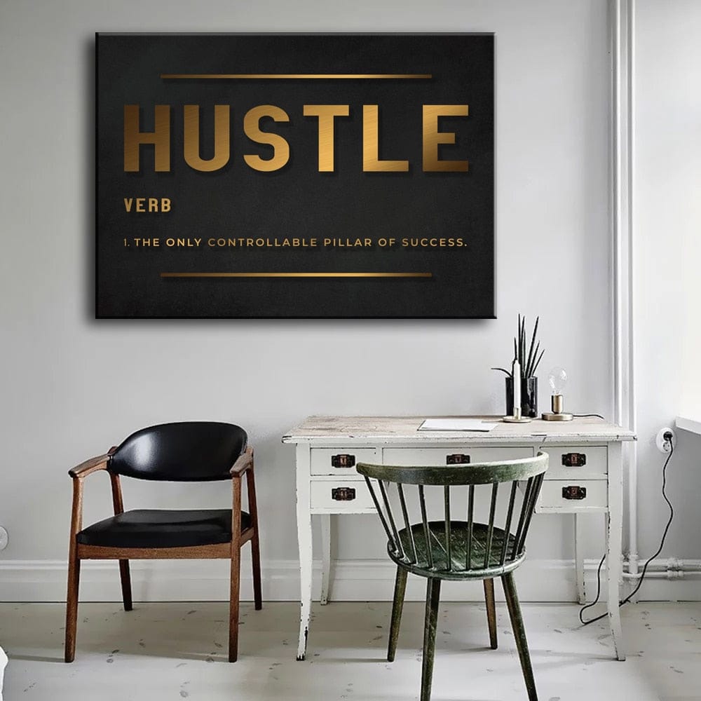 ChandeliersDecor.com-Wall Posters-Grind Hustle Success Motivational Posters Canvas Wall Art