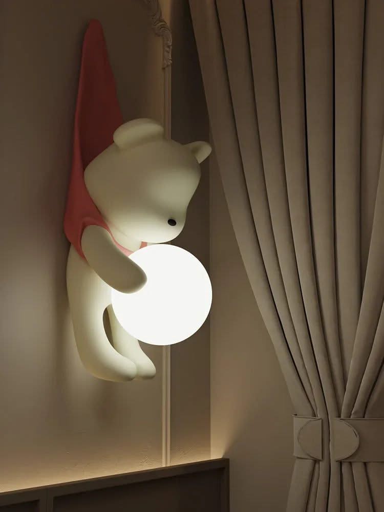 Hanging Bear Wall Hanging Light for Kids Room-ChandeliersDecor.com