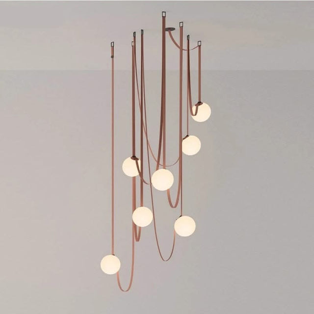 Hanging Belt Globes Chandelier-ChandeliersDecor.com