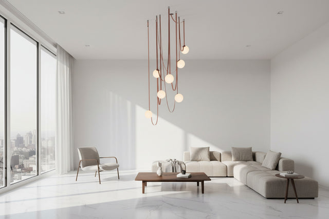 Hanging Belt Globes Chandelier-ChandeliersDecor.com