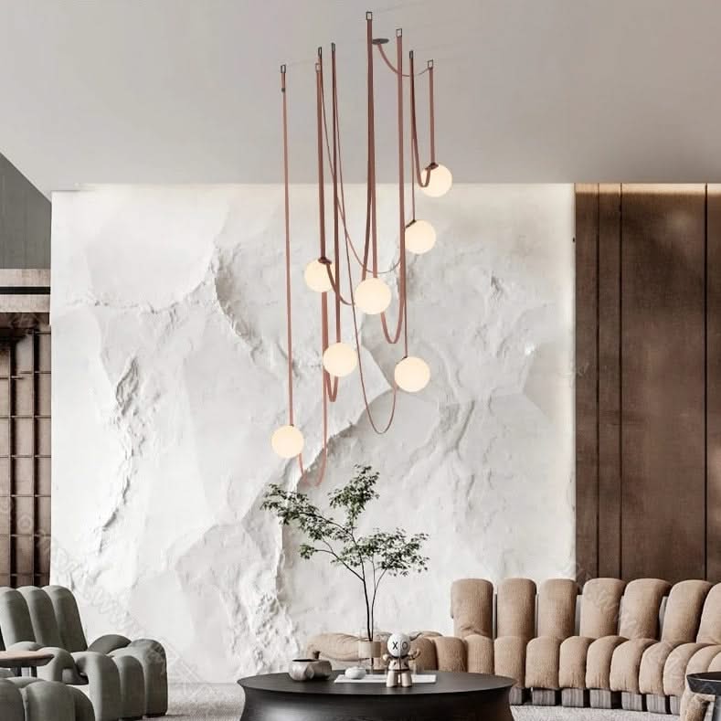 Hanging Belt Globes Chandelier-ChandeliersDecor.com