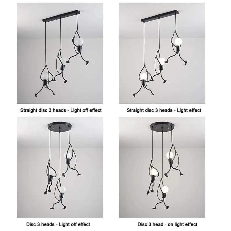 ChandeliersDecor.com-Kids Room Nursery Lighting-Hangman Climbing Pendant Lamp