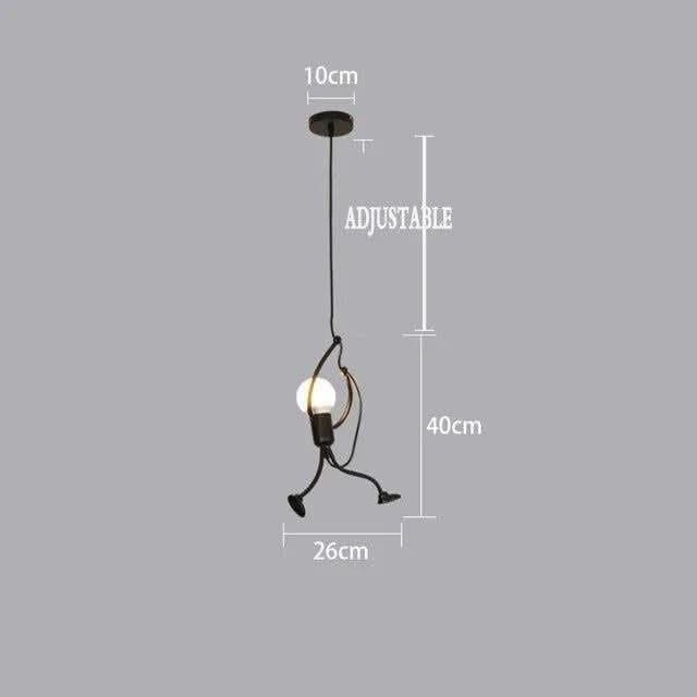 ChandeliersDecor.com-Kids Room Nursery Lighting-Hangman Climbing Pendant Lamp