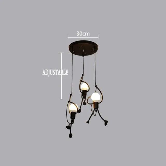 ChandeliersDecor.com-Kids Room Nursery Lighting-Hangman Climbing Pendant Lamp