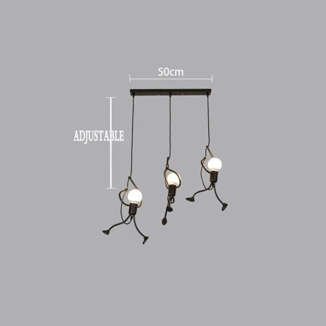 ChandeliersDecor.com-Kids Room Nursery Lighting-Hangman Climbing Pendant Lamp