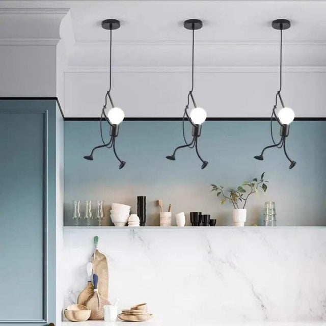 ChandeliersDecor.com-Kids Room Nursery Lighting-Hangman Climbing Pendant Lamp