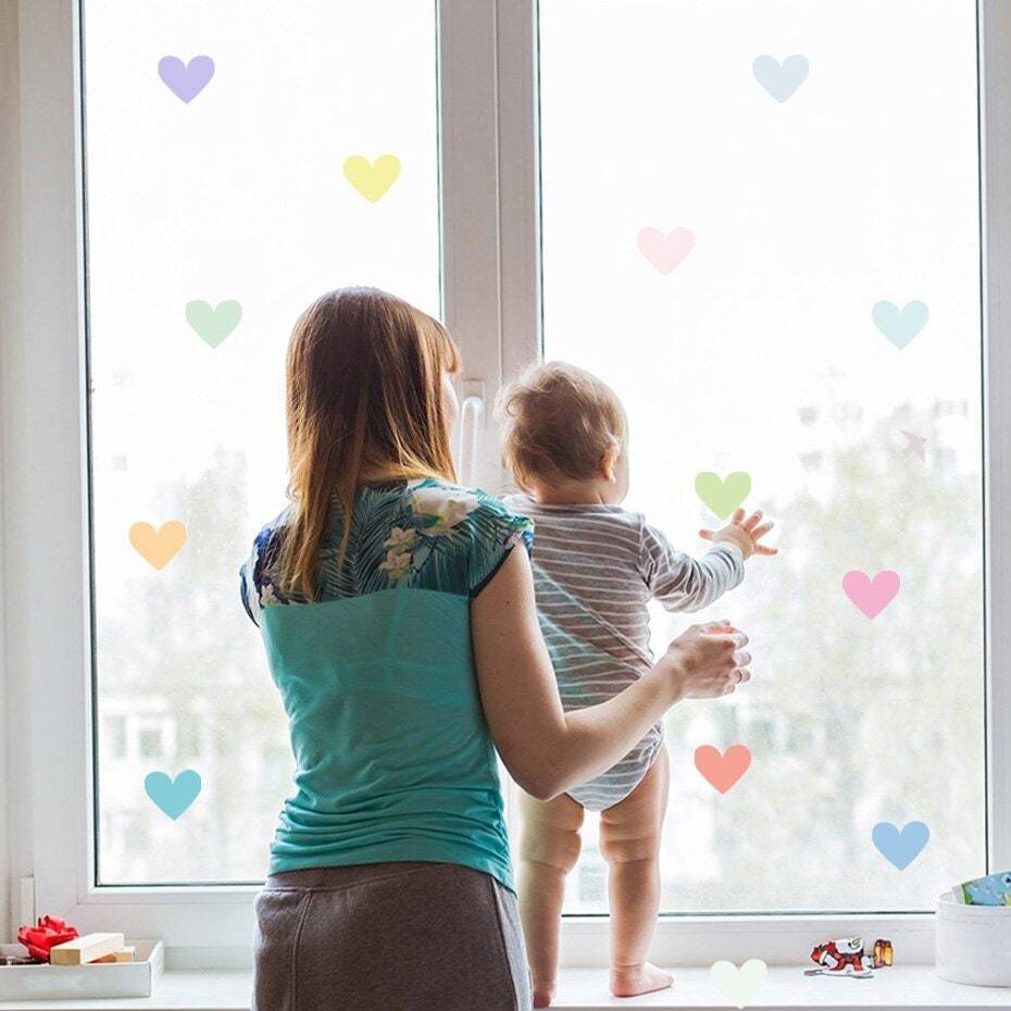 ChandeliersDecor.com-Home Decor Decals-Heart and Butterfly Wall Stickers for Kids Room and Nursery