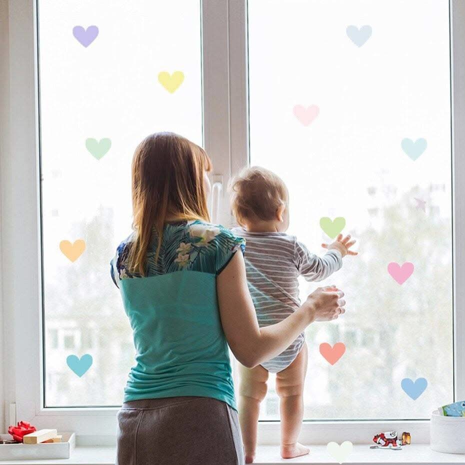 ChandeliersDecor.com-Home Decor Decals-Heart and Butterfly Wall Stickers for Kids Room and Nursery