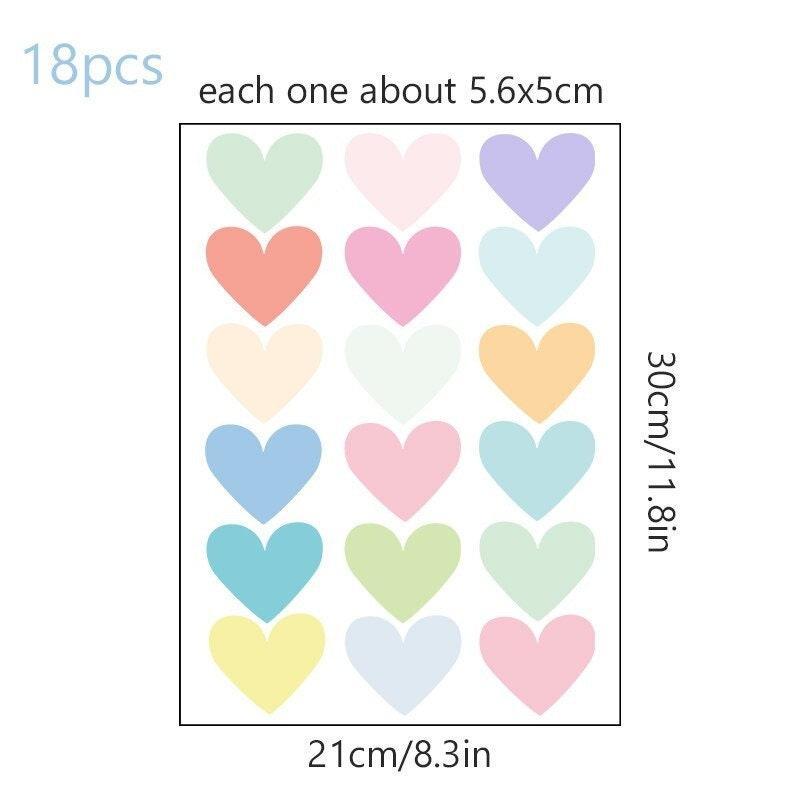 ChandeliersDecor.com-Home Decor Decals-Heart and Butterfly Wall Stickers for Kids Room and Nursery