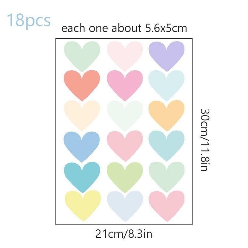 ChandeliersDecor.com-Home Decor Decals-Heart and Butterfly Wall Stickers for Kids Room and Nursery