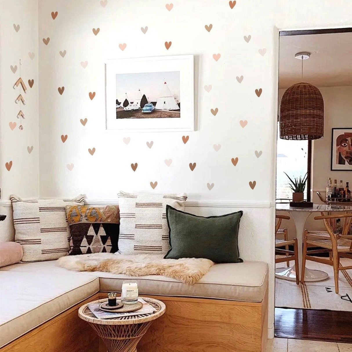 ChandeliersDecor.com-Home Decor Decals-Heart and Butterfly Wall Stickers for Kids Room and Nursery