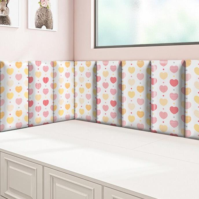 ChandeliersDecor.com-Padded Walls-Hearts of Love Kids Wall Padded Safety Cushions
