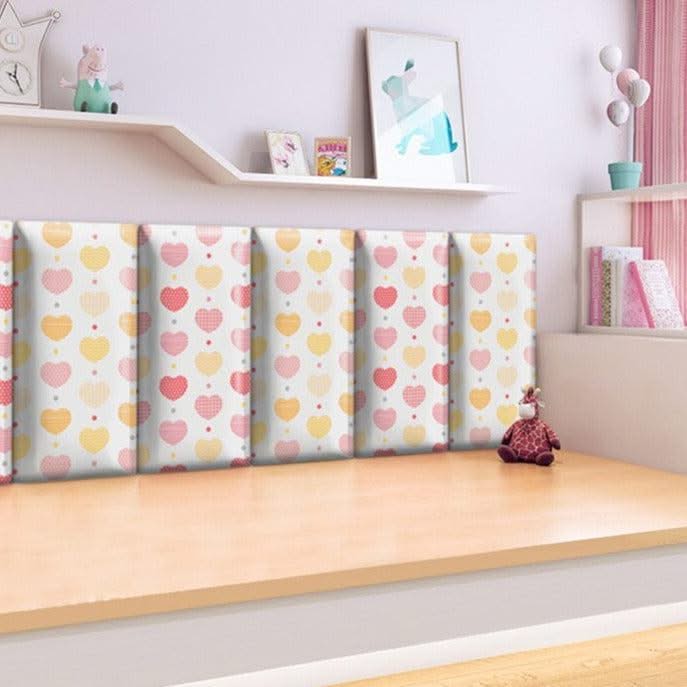 ChandeliersDecor.com-Padded Walls-Hearts of Love Kids Wall Padded Safety Cushions