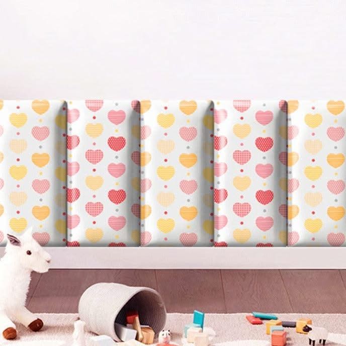 ChandeliersDecor.com-Padded Walls-Hearts of Love Kids Wall Padded Safety Cushions
