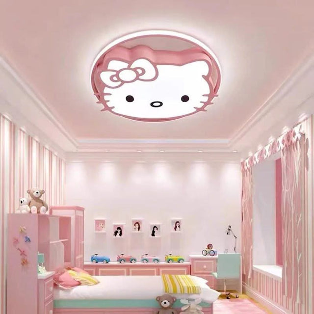 Hello Kitty Girls Room Ceiling Light-ChandeliersDecor.com