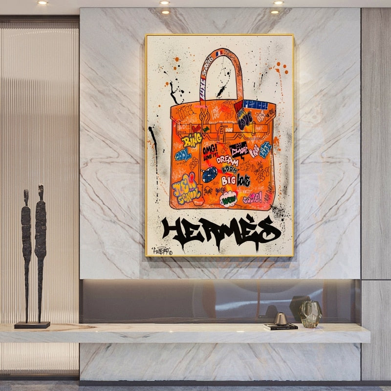 ChandeliersDecor.com-Wall Posters-Hermes Birkin Bag Poster: Exquisite Wall Art
