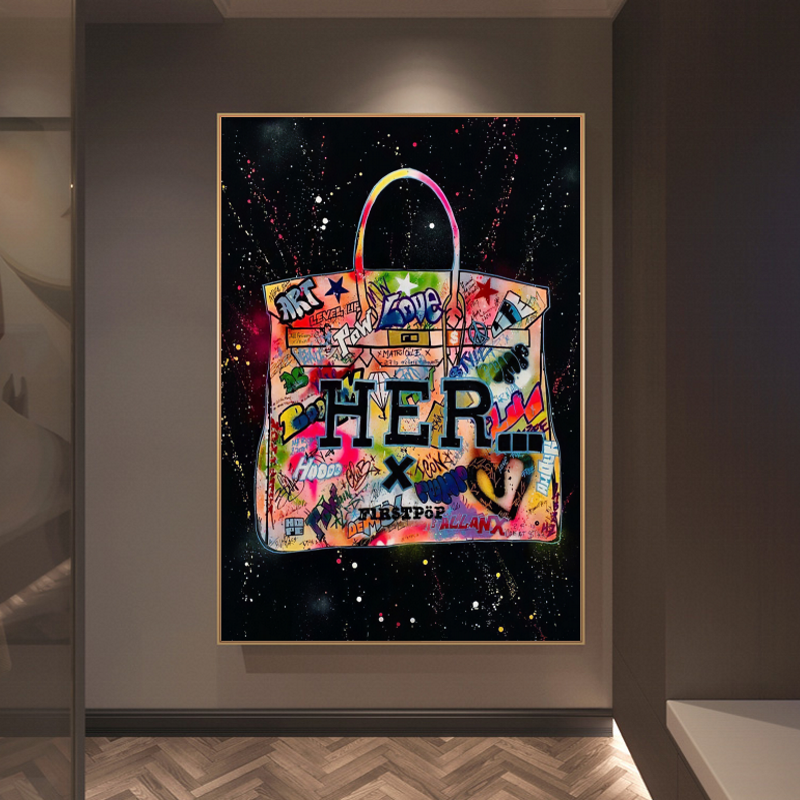 Hermes Birkin Bag Poster: Exquisite Wall Art-ChandeliersDecor.com