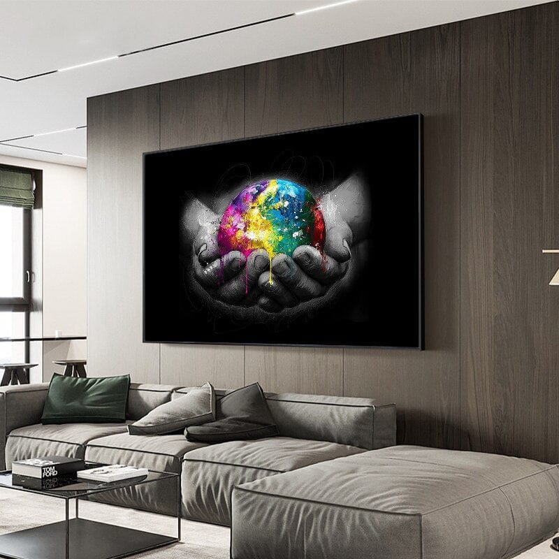 ChandeliersDecor.com-Wall Posters-Holding The Earth Canvas Wall Art