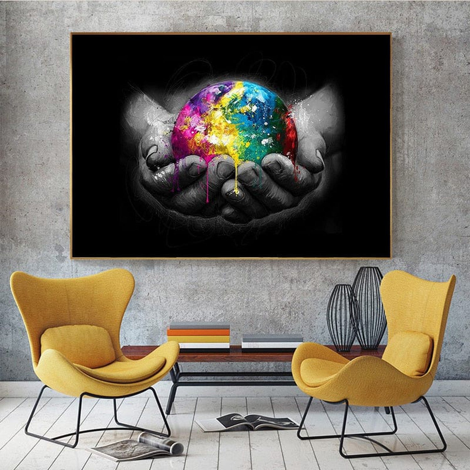 ChandeliersDecor.com-Wall Posters-Holding The Earth Canvas Wall Art