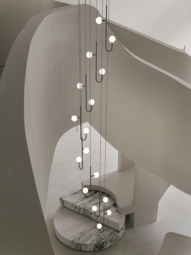 ChandeliersDecor.com-Staircase Chandelier-Hooked Staircase Chandelier: Elegant Lighting Fixture