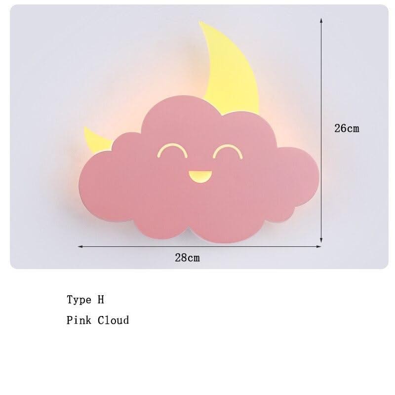ChandeliersDecor.com-Kids Room Nursery Lighting-Hot Air Balloon Cloud Wall Light | Kids Room Hot Air Balloon Cloud Wall Light