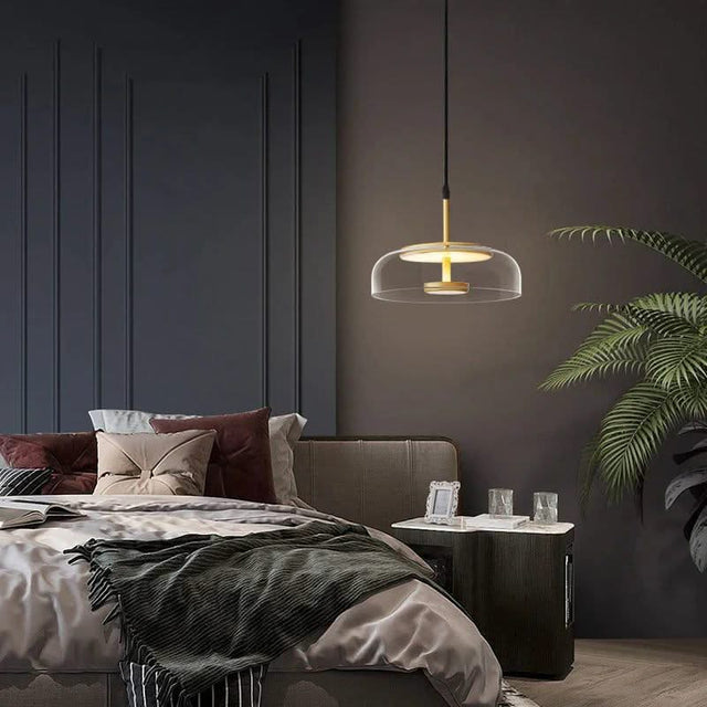 Illuminate Your Space with LED Glass Bowl Pendant-ChandeliersDecor.com