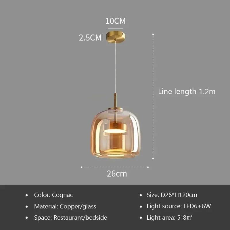 Illuminate Your Space with the Glass LED Pendant Light-ChandeliersDecor.com