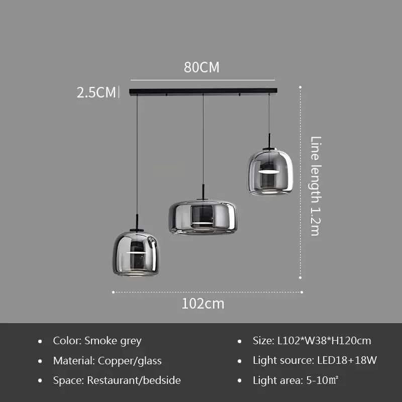 Illuminate Your Space with the Glass LED Pendant Light-ChandeliersDecor.com