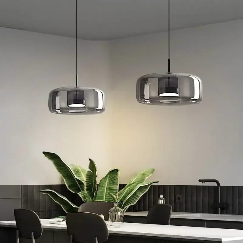 Illuminate Your Space with the Glass LED Pendant Light-ChandeliersDecor.com