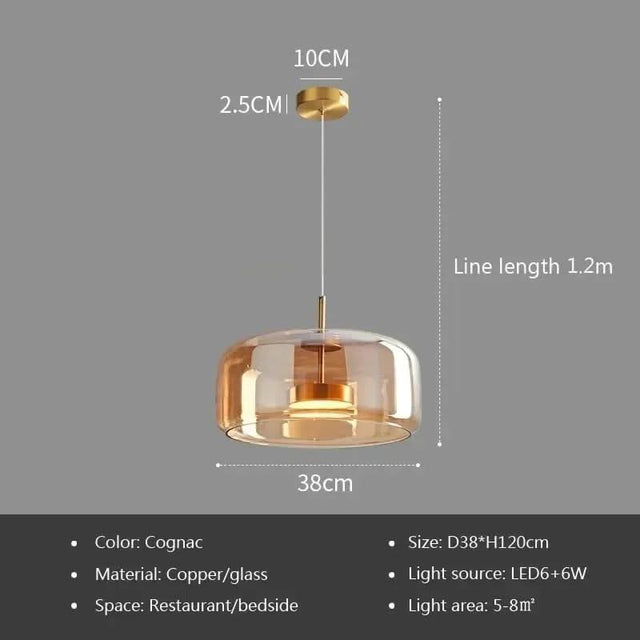 Illuminate Your Space with the Glass LED Pendant Light-ChandeliersDecor.com