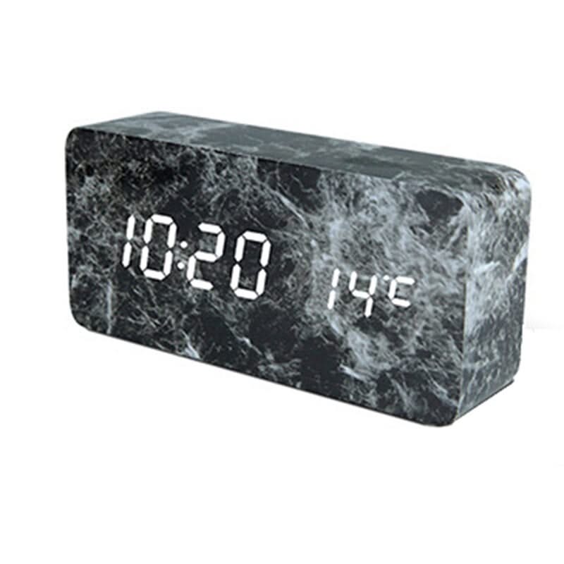 Imitation Pattern Electronic - Marble Alarm Clock-ChandeliersDecor.com