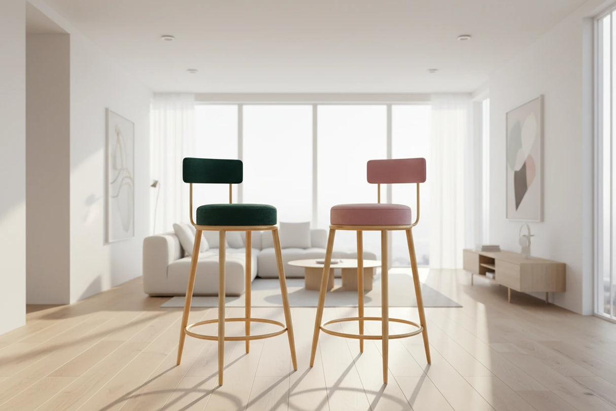 Iron Art High Stool Bar Stool-ChandeliersDecor.com