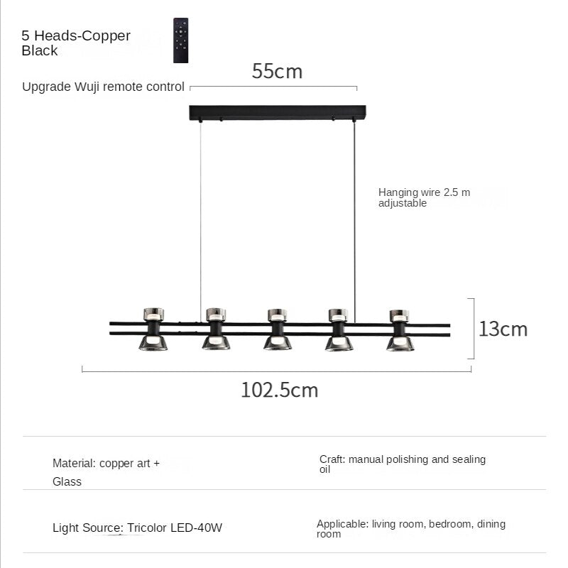 ChandeliersDecor.com-Chandeliers-Italian Copper - Glass Ribbon Chandelier