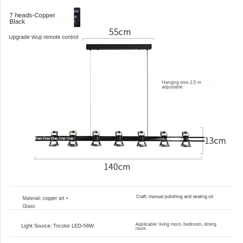 ChandeliersDecor.com-Chandeliers-Italian Copper - Glass Ribbon Chandelier