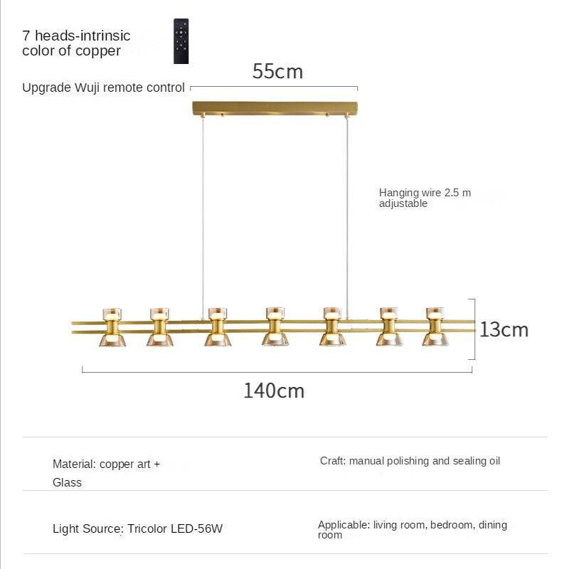 ChandeliersDecor.com-Chandeliers-Italian Copper - Glass Ribbon Chandelier