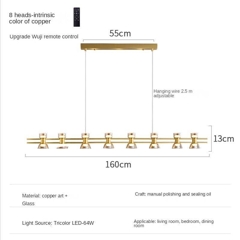 ChandeliersDecor.com-Chandeliers-Italian Copper - Glass Ribbon Chandelier