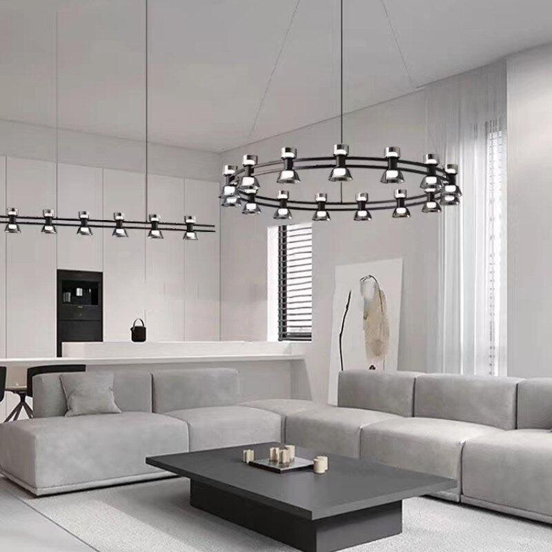 ChandeliersDecor.com-Chandeliers-Italian Copper - Glass Ribbon Chandelier