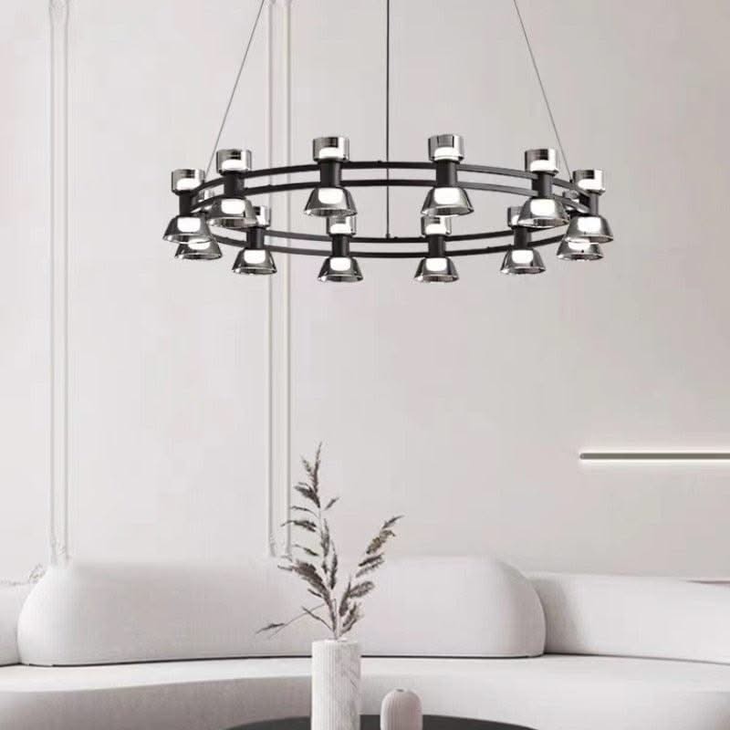 ChandeliersDecor.com-Chandeliers-Italian Copper - Glass Ribbon Chandelier