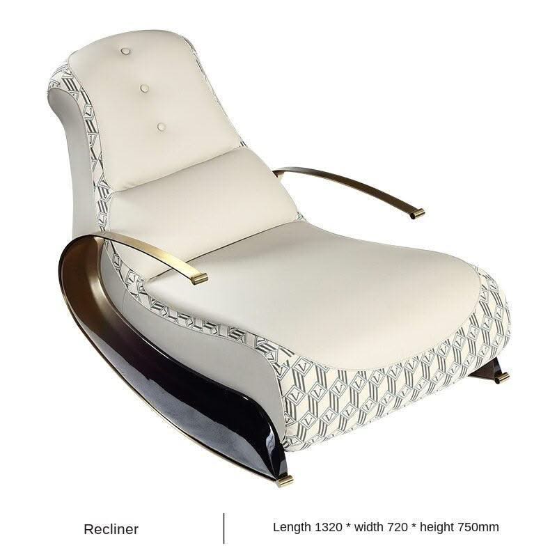 ChandeliersDecor.com-Recliners-Italian Designer Luxury Leather Sofa Rocking Chair