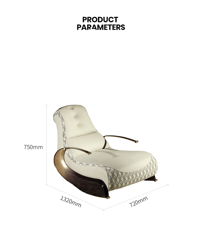 ChandeliersDecor.com-Recliners-Italian Designer Luxury Leather Sofa Rocking Chair