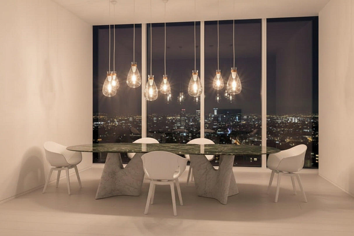 Italian Designer Marble Skeleton Dining Table-ChandeliersDecor.com