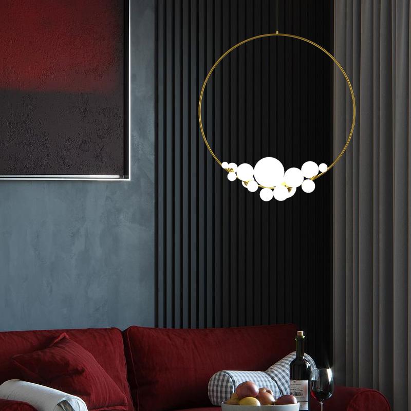 ChandeliersDecor.com-Chandeliers-Italian Designer Ring Lighting - Exquisite Elegant Design