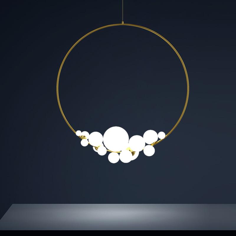 ChandeliersDecor.com-Chandeliers-Italian Designer Ring Lighting - Exquisite Elegant Design